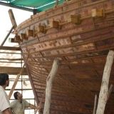184   The ship stands 21 strakes high