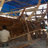 046   Work on the ship picks up pace after the storm