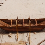 129   The sewn boat, ready for launch