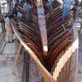 106   Fitting the keelson inside the hull