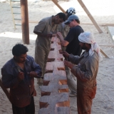 110   Chiselling the notches for the frames into the keelson (3)