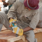 005   Chiseling a plank into shape