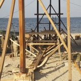 017   The frames help to show the shape of the ship