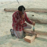 019   Babu Sankaran begins shaping the spars