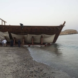 112   At dawn, the ship is at the edge of the water