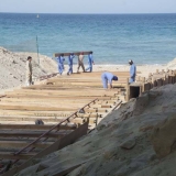 025   More sleepers are laid down to the sea