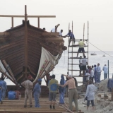079   Ballast is loaded to keep her upright in the sea