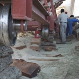 040   The wheels will be lowered onto rails