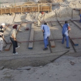 046   But a team soon levers them into position