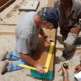011   Tom Vosmer and Babu Sankaran shaping the first through beam