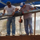 013   Tom Vosmer, Construction Director and Luca Belfioretti, Site Manager