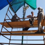 004   Alessandro Ghidoni, Technical Director and Draftsman, fixing the Time Lapse Camera