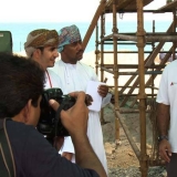 043   Saleh Al Jabri speaks to the press