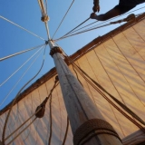 012   The sails prove easy to hoist
