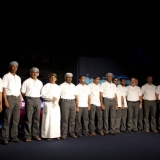 047   The crew of the Jewel took the stage to great applause