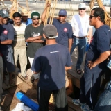 106   Capt Saleh briefs the crew first thing