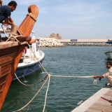 108   Jewel slips her mooring at the marina for the last time