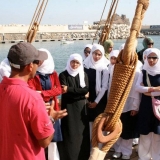 091   Capt Saleh talks to visiting students