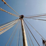 098   Last minute work up the mast