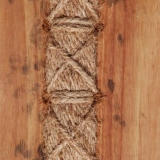 016   Stitching rope between planks