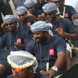 176   The crew perform a boat dance