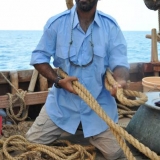 094   Captain Saleh demonstrating a rescue sling
