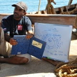 061   Captain Saleh explains the wind situation to the crew