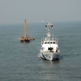 179   Jewel approaches Cochin under tow by the Indian Coast Guard.