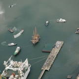 184   Jewel nears her berth