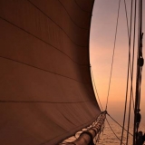 105   Sailing at sunset