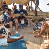 082   The crew enjoying Omani music and songs