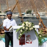 022   Capt Saleh Said Al Jabri reads from the Koran