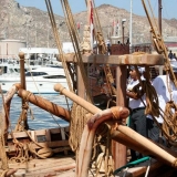 026   Capt Saleh rings the ship bell to signal it's time to leave