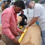 111   Babu Shankaran and Tom Vosmer working on the new masts
