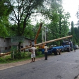 106   Destination Galle  - the masts are loaded up for transport south