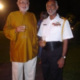 126   Commodore Perera with Retd Commander Devendra at a farewell party for Jewel at Sun House
