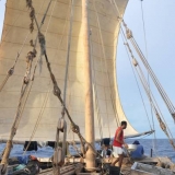 014   The main sail is now being used in the fair weather