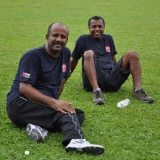 090   Hussein Al Ra'isi and Khamis  Al Hamdani relax after a great match