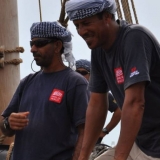 005   Captain Saleh Al Jabri and Sajid Valappil on board the Jewel