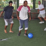 049   Ahmed Al Balushi leads his team in a friendly--but deadly serious--game of football