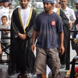037   Official representatives of Malaysia and Oman greet Capt Saleh Al Jabri