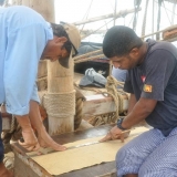 021   Said Al Tarshi and Yahya Al Faraji measure canvas