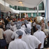 097   The crew makes its way to the welcoming ceremonies