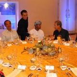 103   It's all smiles at the table of Omani and Singaporean diplomats