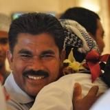 133   Lead shipwright Babu Sankaran greets Capt. Saleh