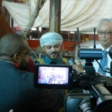 029   H.E. Sayyid Badr talks to the media