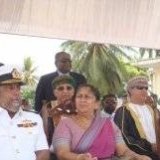 067   Commander of the Sri Lanka Navy with Governor Southern Province Mrs. Balasooriy