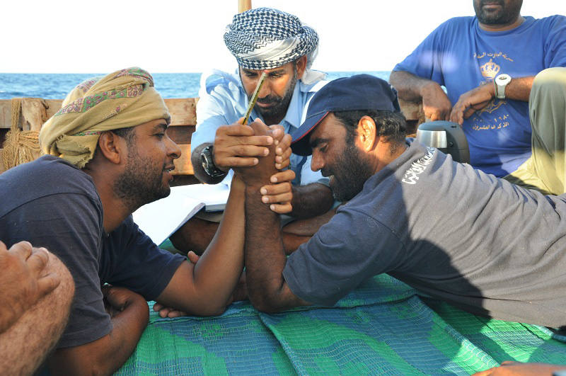  Arm wrestling between Yahya and Ahmed