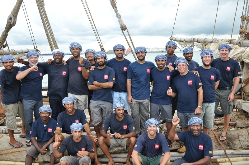 DSC_0009 A happy crew during the passage through Singapore harbour_0